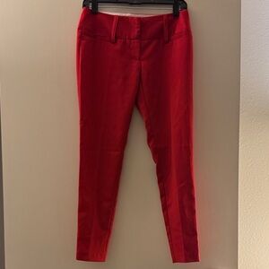 Arden B Red Slim Dress Pants